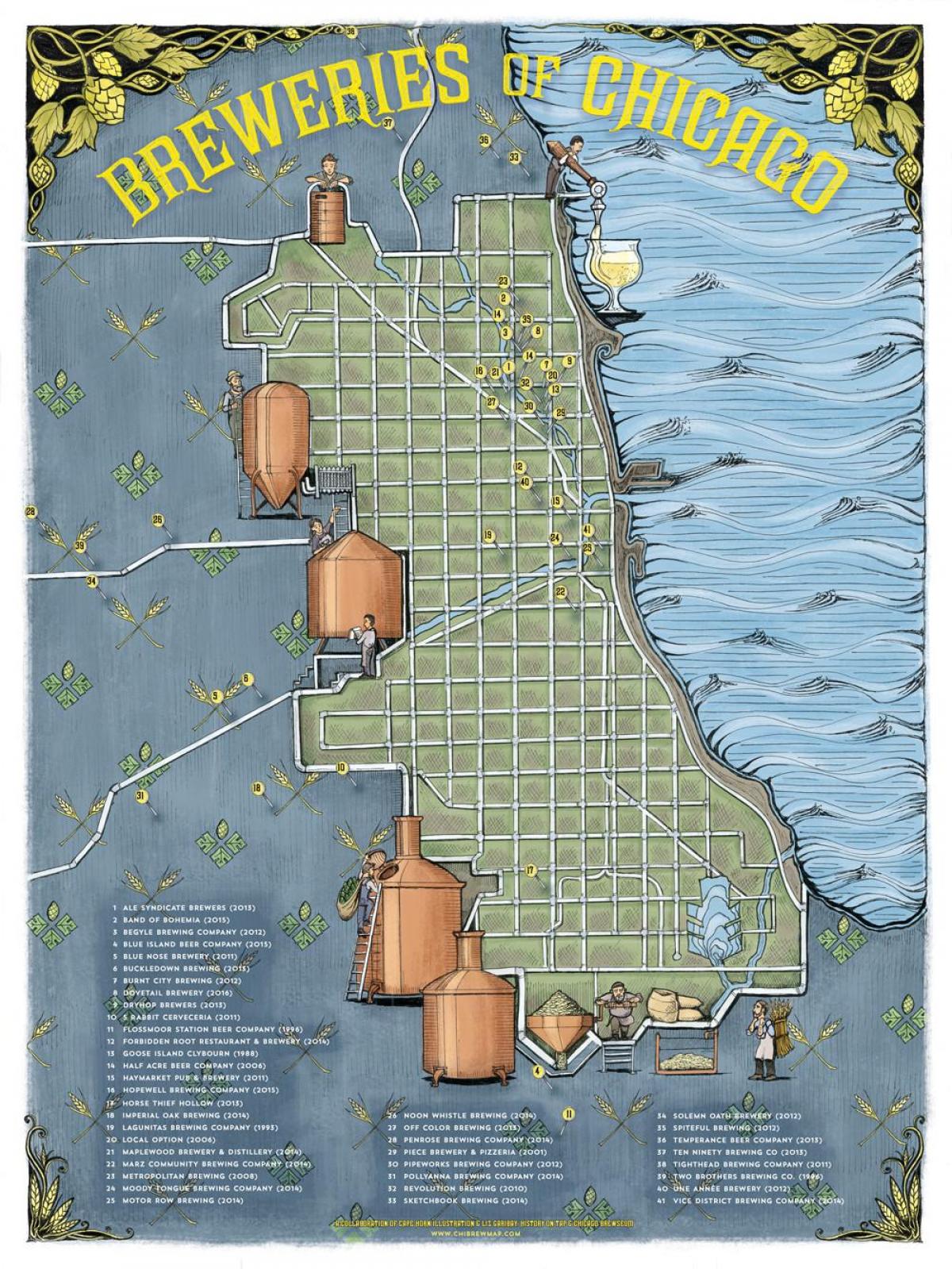 Chicago bière carte