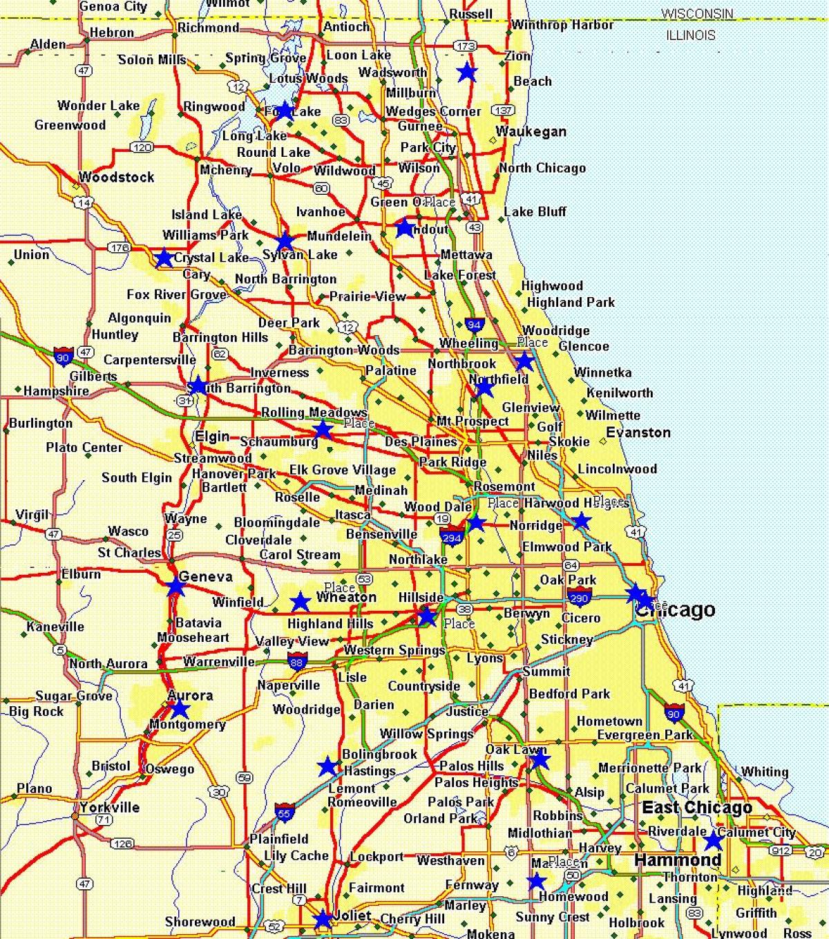 plan de la ville de Chicago