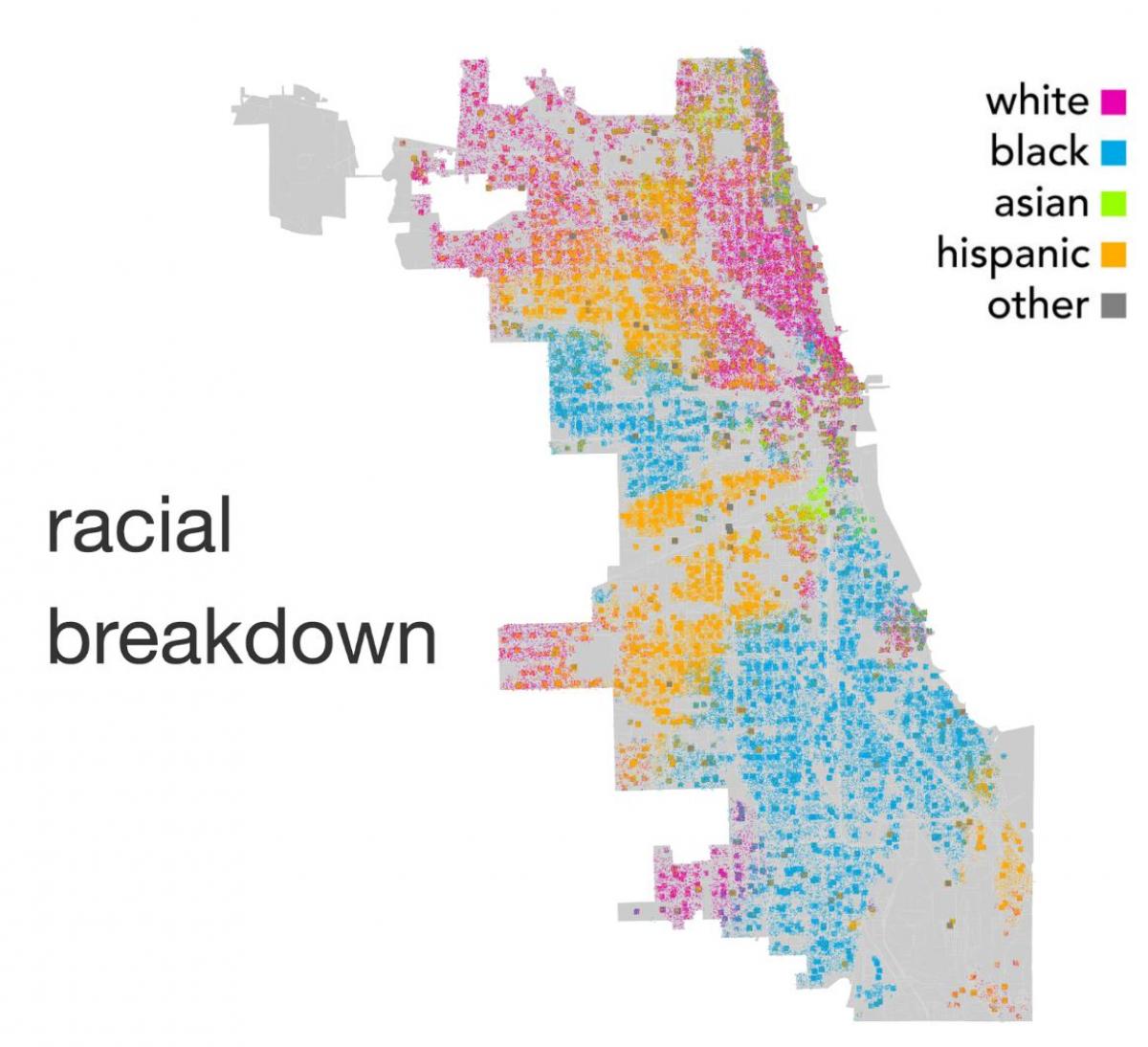 la carte de Chicago, l'origine ethnique