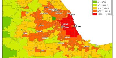 Carte démographique de Chicago