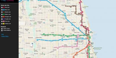 Publiques de Chicago transit carte