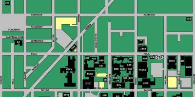 Carte de l'UIC ouest du campus