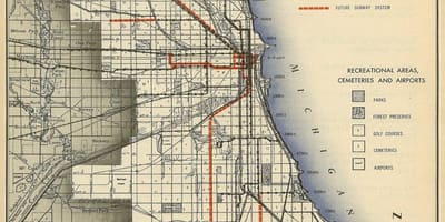 Carte de métro de Chicago