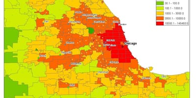 Carte démographique de Chicago