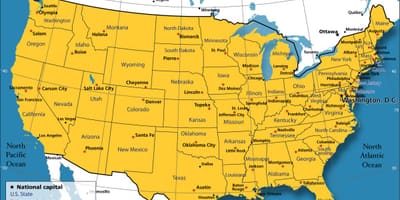 Chicago carte des états-unis