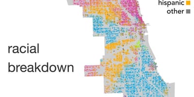 La carte de Chicago, l'origine ethnique