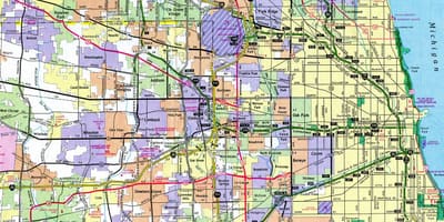 Carte de l'interstate 90