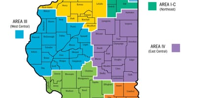 Les écoles publiques de Chicago carte