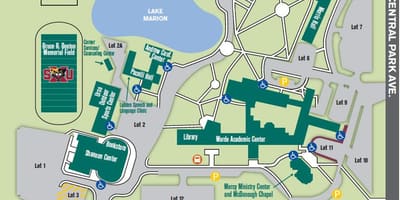 L'université de Chicago carte du campus